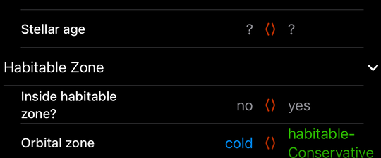 Habitable Zone Visualization